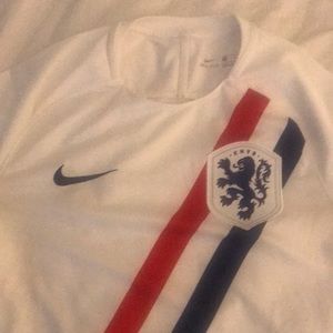 Nike Netherlands soccer pre-match shirt